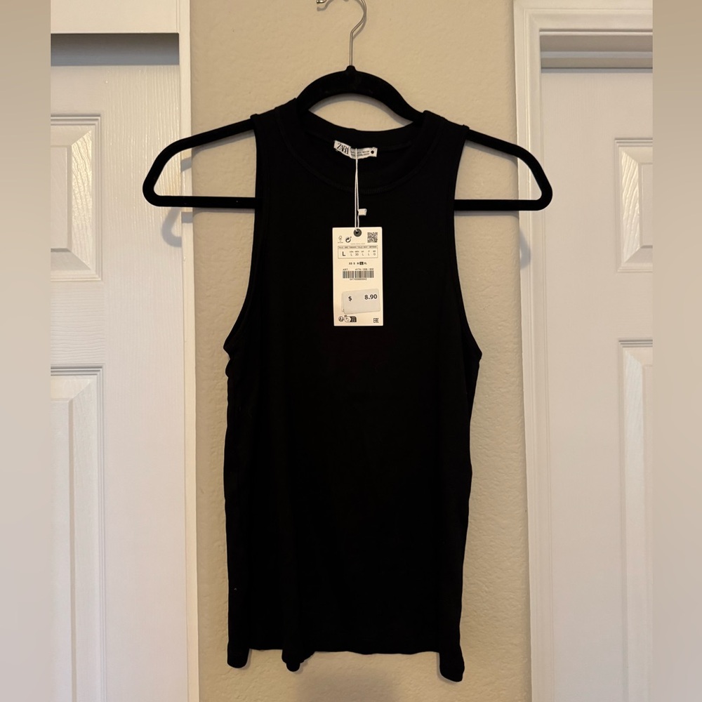 (NEW) Zara Black Tank Top